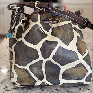 Dooney Burke, Large giraffe print large purse